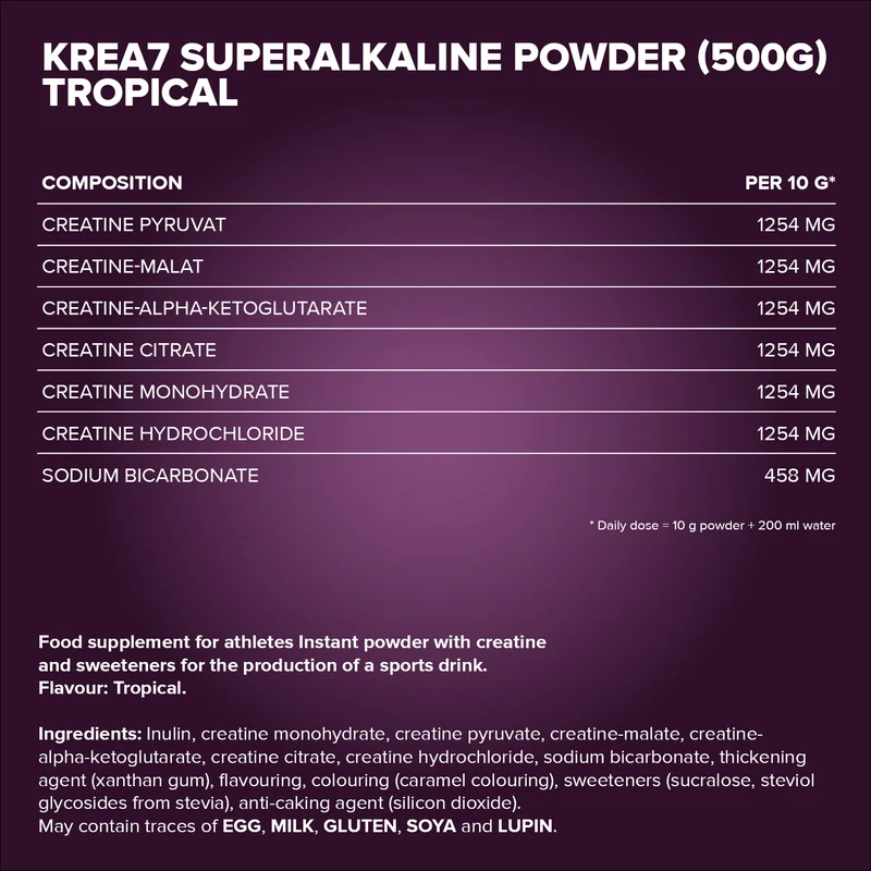 Krea7 Superalkaline Powder (500g) - Tropical