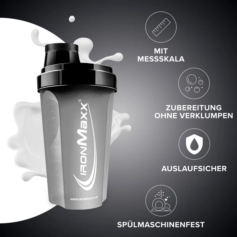 Shaker (700ml) - Schwarz Matt