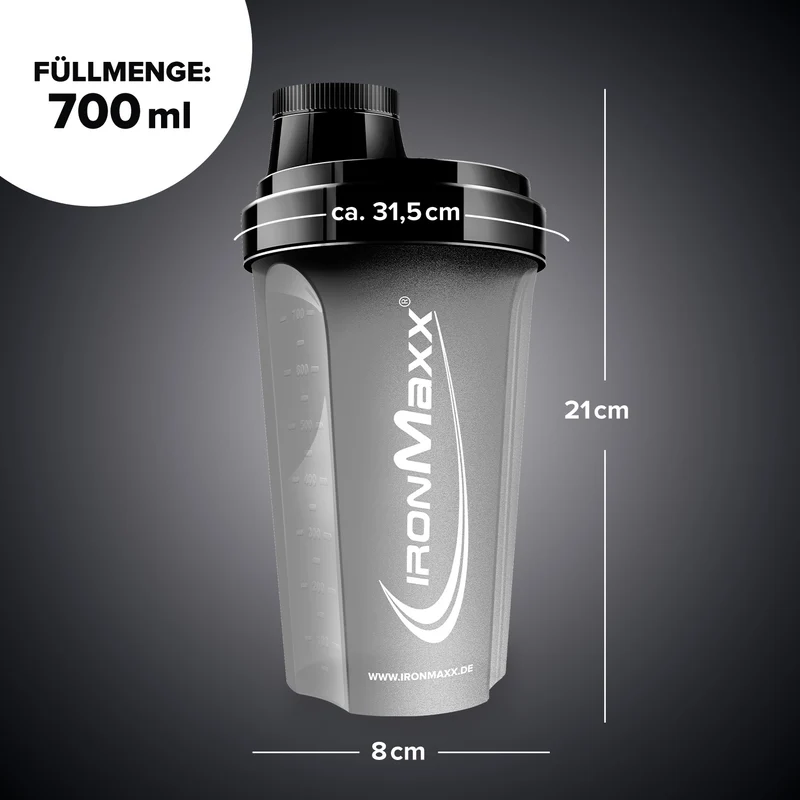 Shaker (700ml) - Schwarz Matt