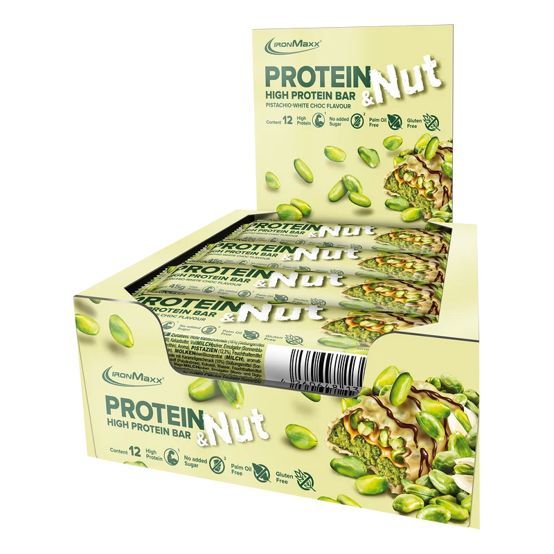 Protein & Nut (12x45g) - Pistachio White Choc