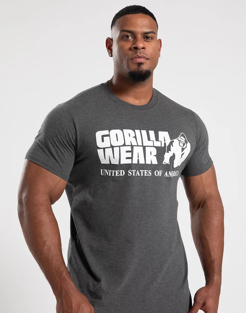 Klassisches T-Shirt - Grau - Gorilla Wear