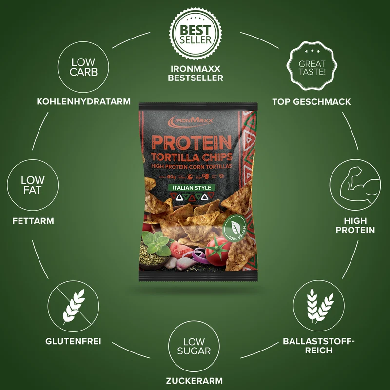 Protein Tortilla Chips 1.0 (60g) - Italian Style