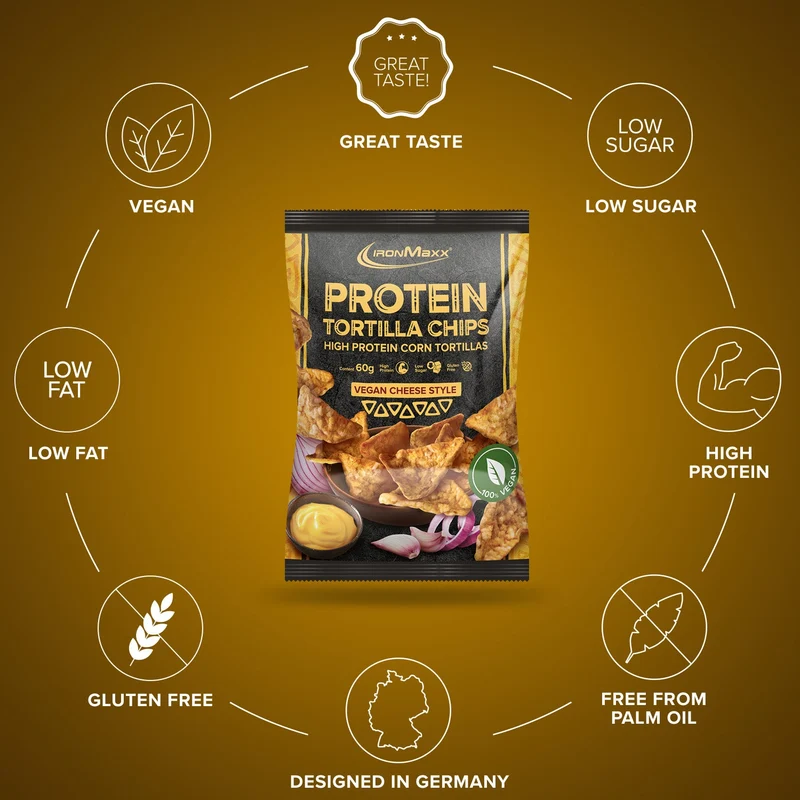 Protein Tortilla Chips 1.0 (60g) - Vegan Cheese Style