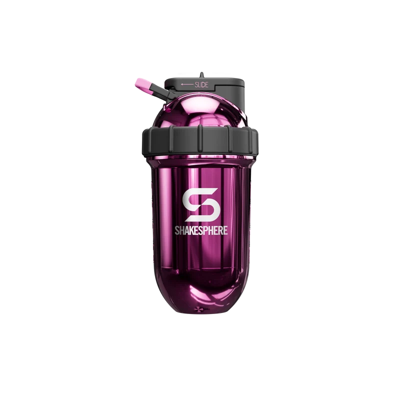 Protein shaker bottle 24.6 Fl Oz Double Wall Steel Mirrored Pink
