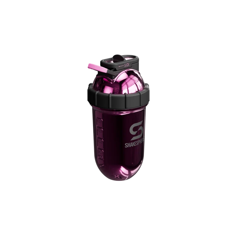 Protein shaker bottle 24.6 Fl Oz Double Wall Steel Mirrored Pink