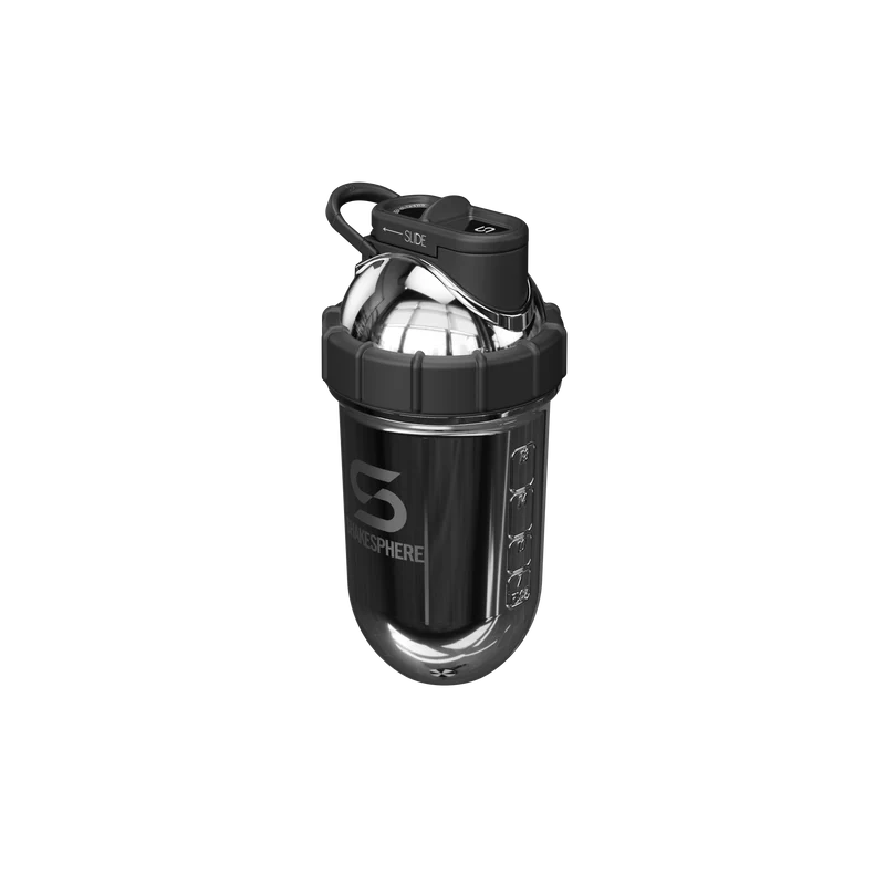 Protein shaker bottle 24.6 Fl Oz Double Wall Steel Mirrored Silver