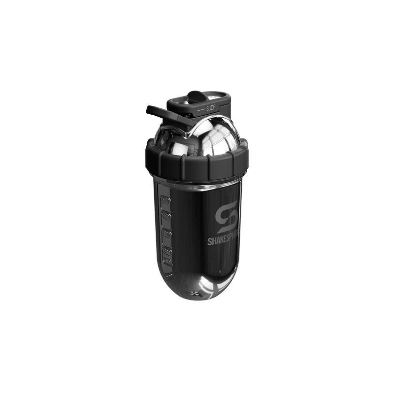 Protein shaker bottle 24.6 Fl Oz Double Wall Steel Mirrored Silver