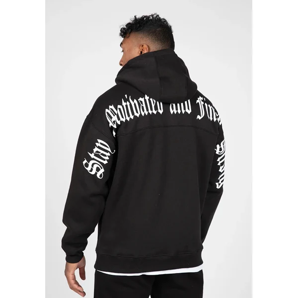 Gorilla Wear UTAH ZIPPED HOODIE, Black