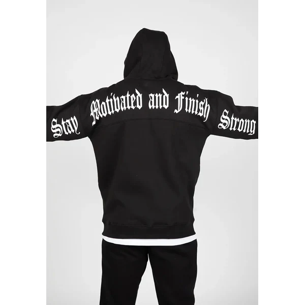 Gorilla Wear UTAH ZIPPED HOODIE, Black