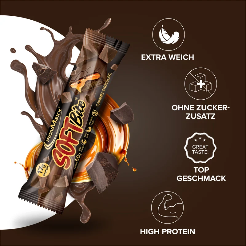Softbite (12x50g) - Caramel Chocolate