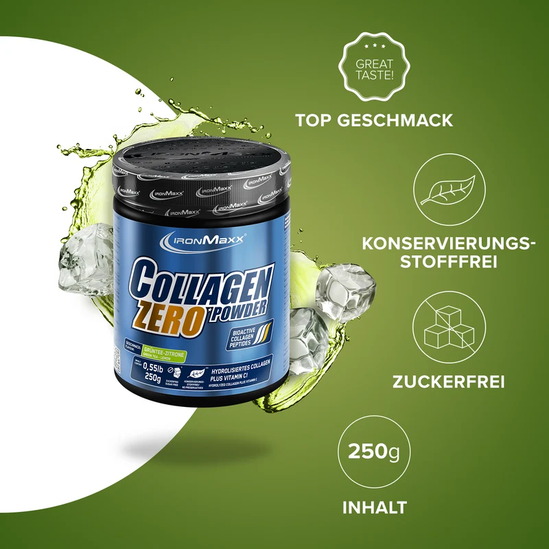 Collagen Powder Zero (250g) - Grüntee Zitrone