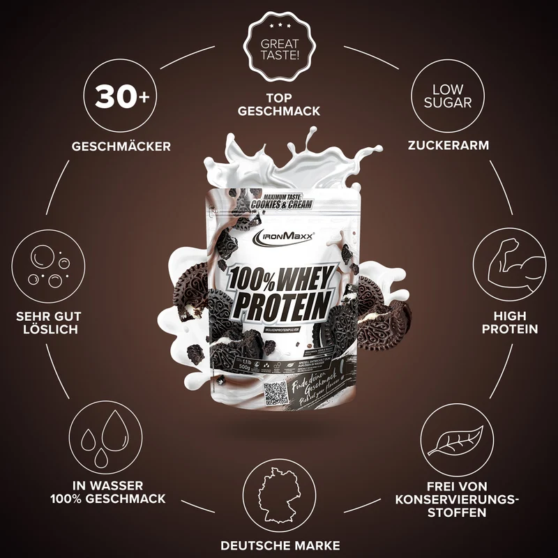 100% Whey Protein (500g) - Cookies & Cream