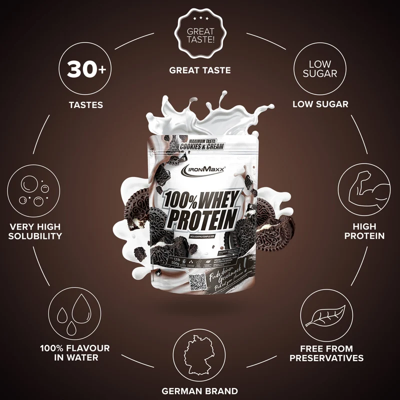 100% Whey Protein (500g) - Cookies & Cream