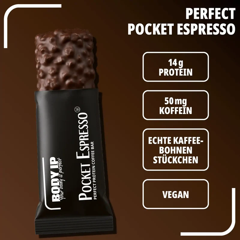 Pocket Protein Espresso Bar - der Proteinriegel