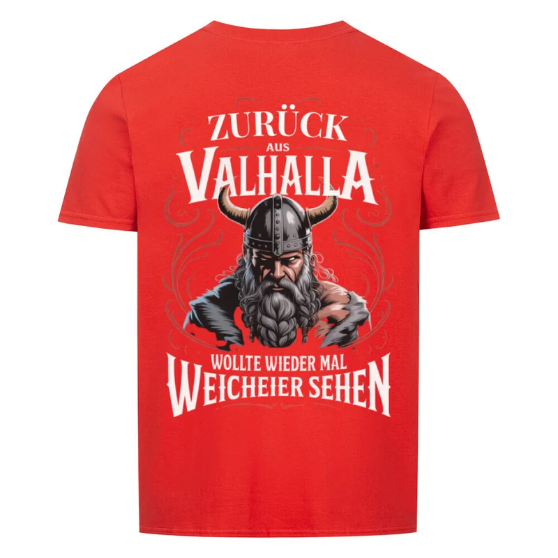 Zurück aus Valhalla - Basic Shirt Unisex Backprint