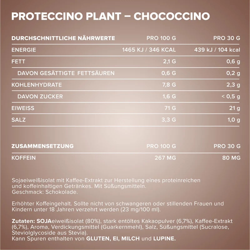 Proteccino Plant (500g) - Chococcino