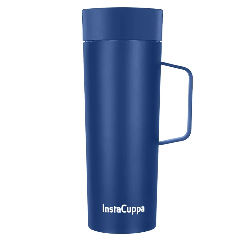 InstaCuppa Vacuum Insulated Coffee, Tea Travel Mug 470 ML, Leak Proof Sipper Lid, Double Walled Thermos Flask,| Shop Now