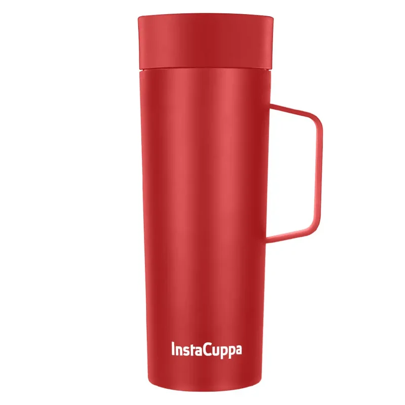 InstaCuppa Vacuum Insulated Coffee, Tea Travel Mug 470 ML, Leak Proof Sipper Lid, Double Walled Thermos Flask,| Shop Now