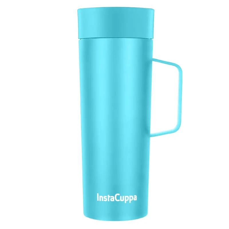 InstaCuppa Vacuum Insulated Coffee, Tea Travel Mug 470 ML, Leak Proof Sipper Lid, Double Walled Thermos Flask,| Shop Now