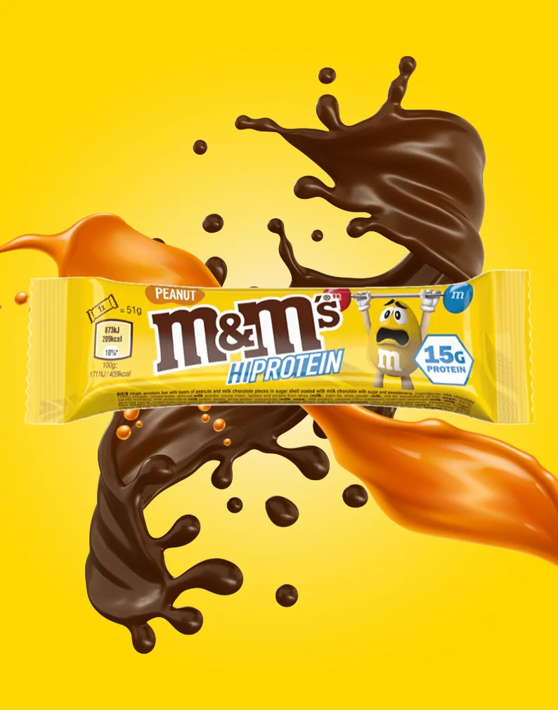 M & Ms Protein Peanut Bar