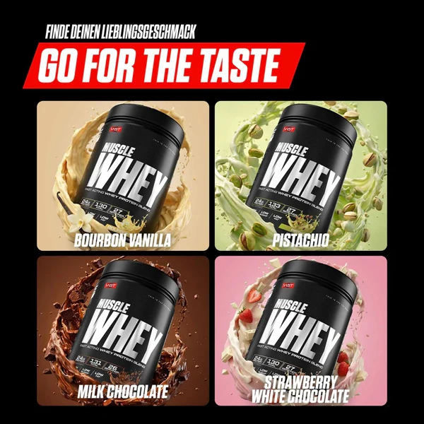 Vast MUSCLE WHEY, 900 g Dose