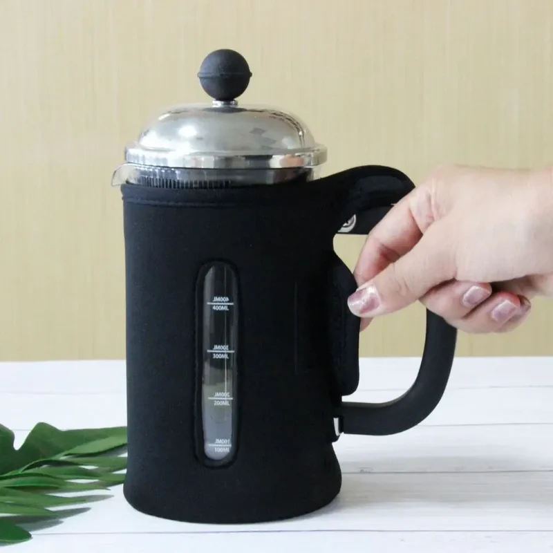 InstaCuppa French Press Neoprene Sleeve Add On for Protection & Insulation, Compatible with Any 600 ML Coffee Press Model