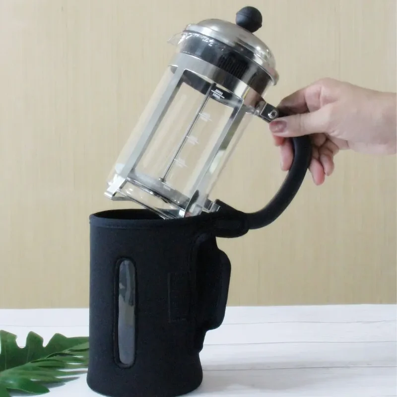 InstaCuppa French Press Neoprene Sleeve Add On for Protection & Insulation, Compatible with Any 600 ML Coffee Press Model