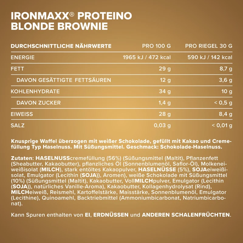 Proteino (12x30g) - Blondie Brownie