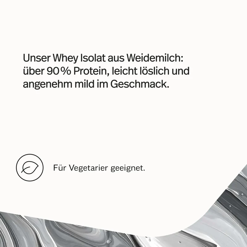 Whey-Isolat Pulver aus Weidemilch