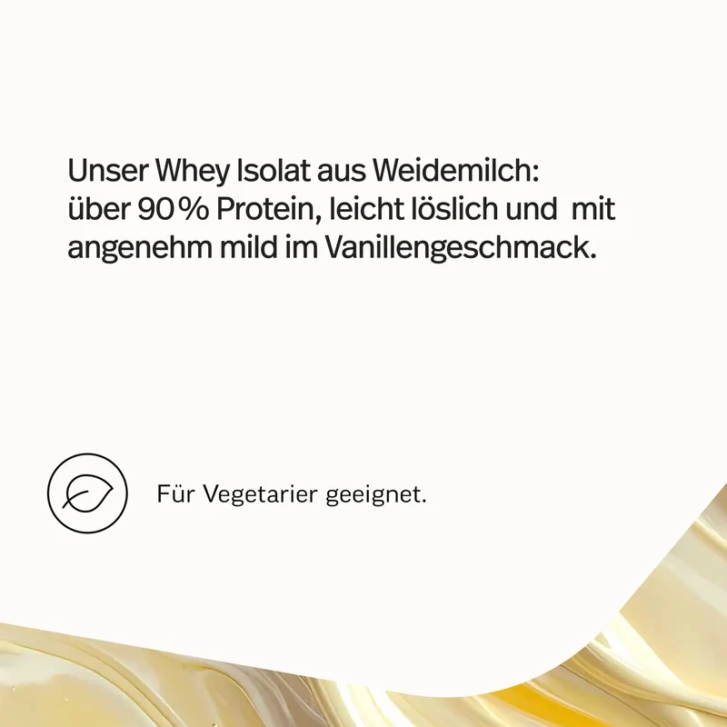 Whey-Isolat Pulver aus Weidemilch