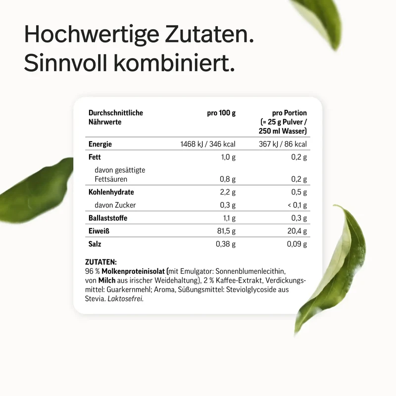 Whey-Isolat Pulver aus Weidemilch