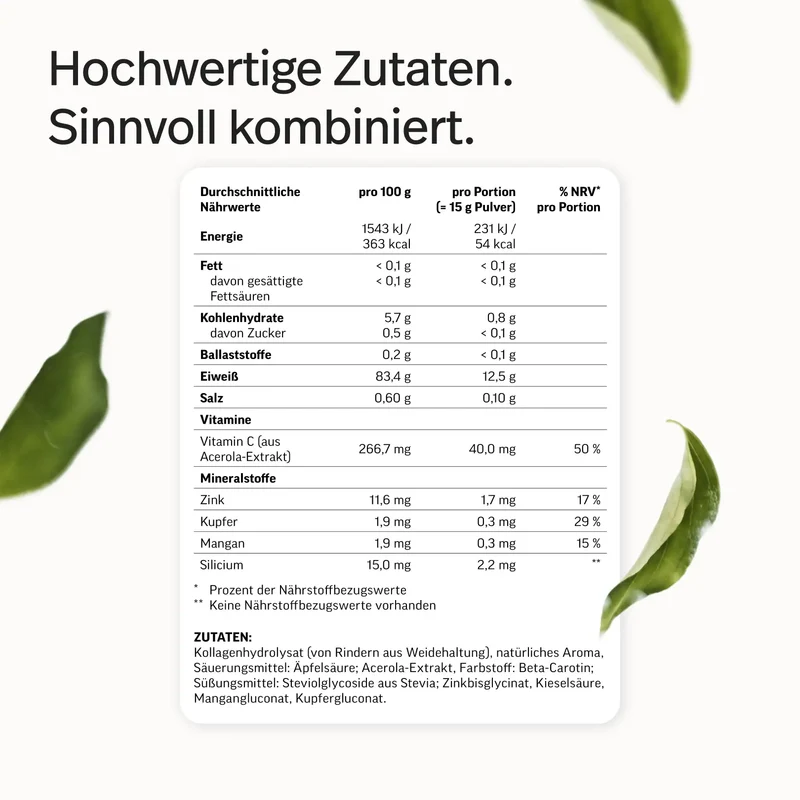 Kollagen-Hydrolysat Pulver