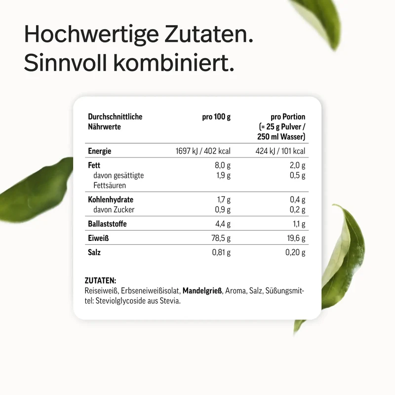 Veganes Proteinpulver