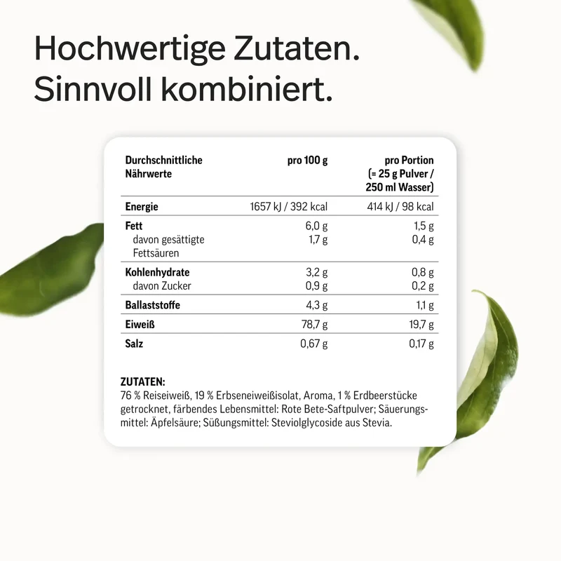 Veganes Proteinpulver