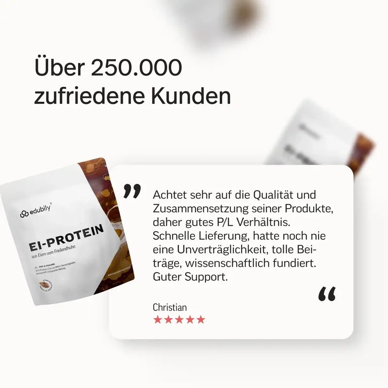 Ei-Protein Pulver aus Freilandhaltung