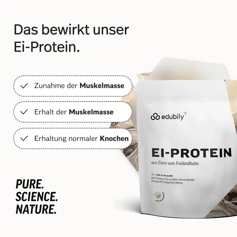 Ei-Protein Pulver aus Freilandhaltung