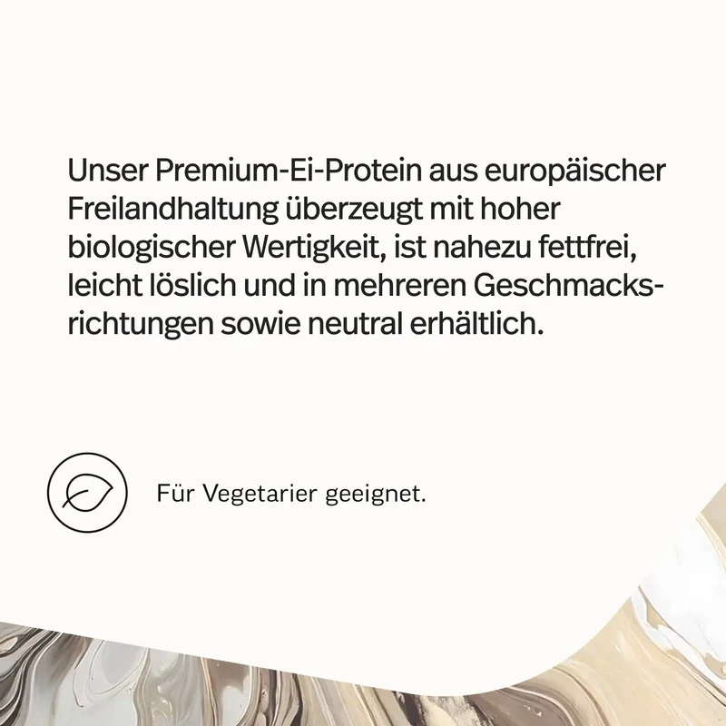 Ei-Protein Pulver aus Freilandhaltung
