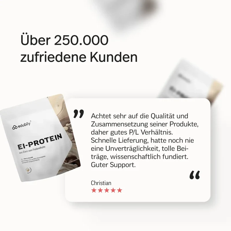 Ei-Protein Pulver aus Freilandhaltung