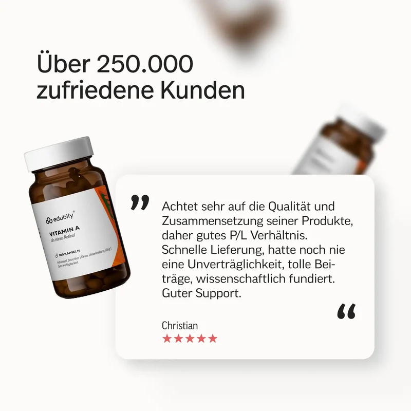 Vitamin A als reines Retinol
