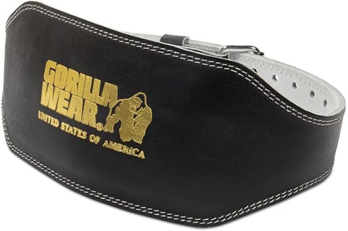 Gorilla Wear – 6 Zoll gepolsterter Leder-Hebegürtel