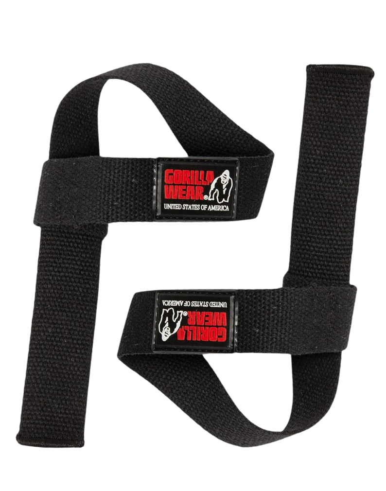 Gorilla Wear – Ungepolsterte Hebegurte – Schwarz