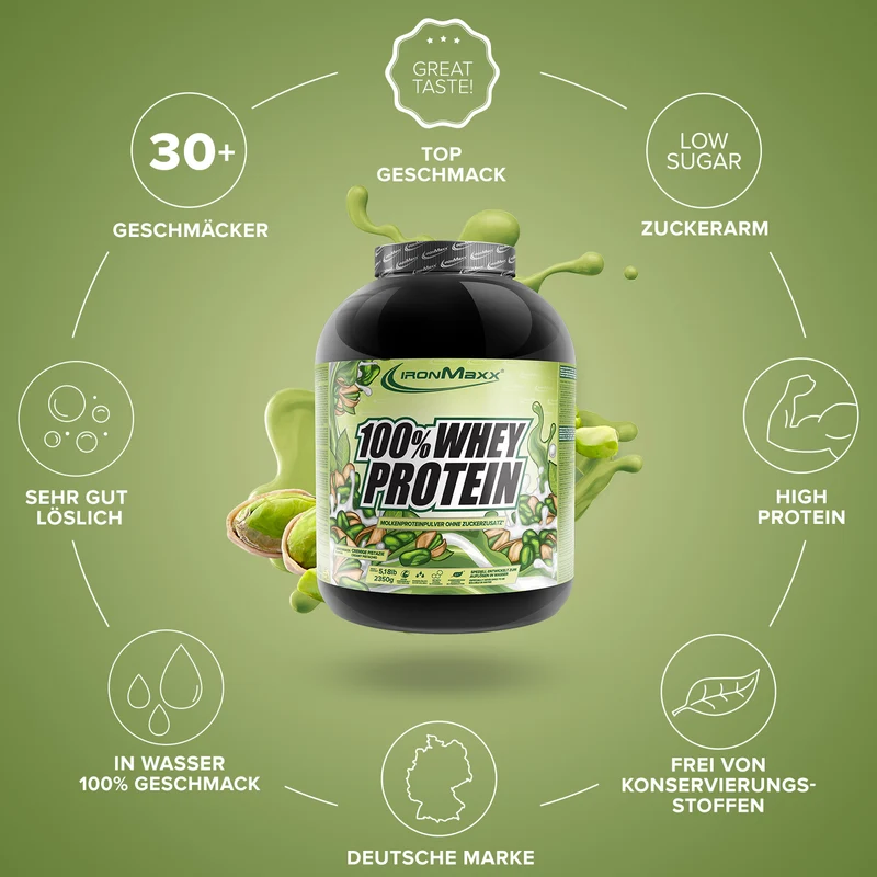 100% Whey Protein (2350g) - Creamy Pistazie