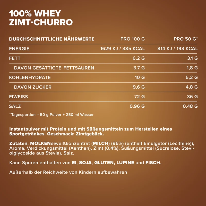 100% Whey Protein (2350g) - Cinnamon Churro