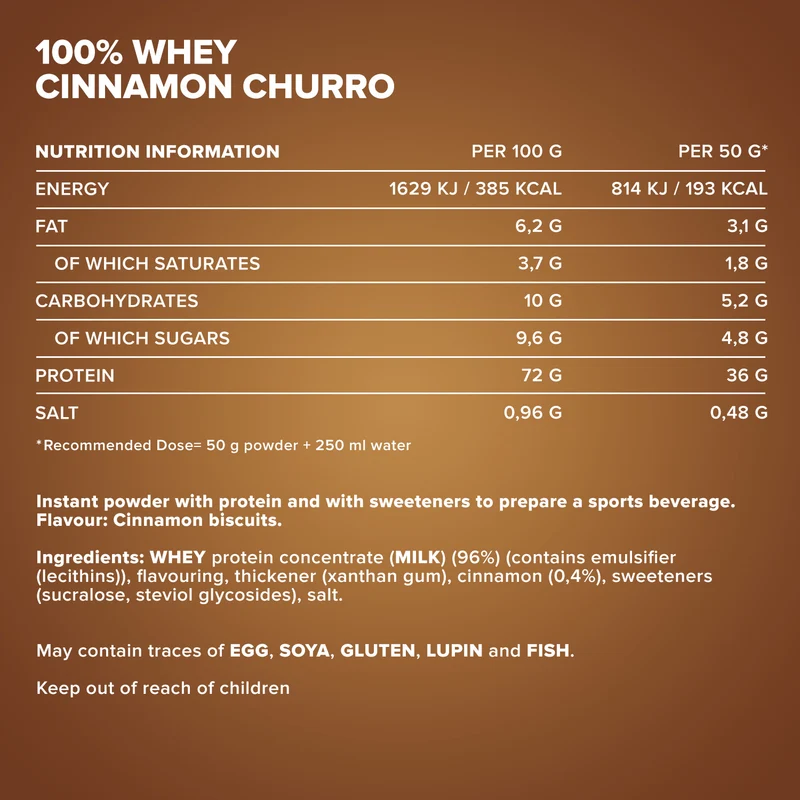 100% Whey Protein (2350g) - Cinnamon Churro