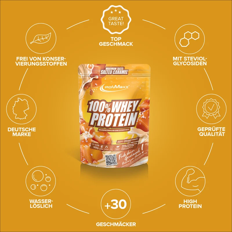 100% Whey Protein (500g) - Salted Caramel