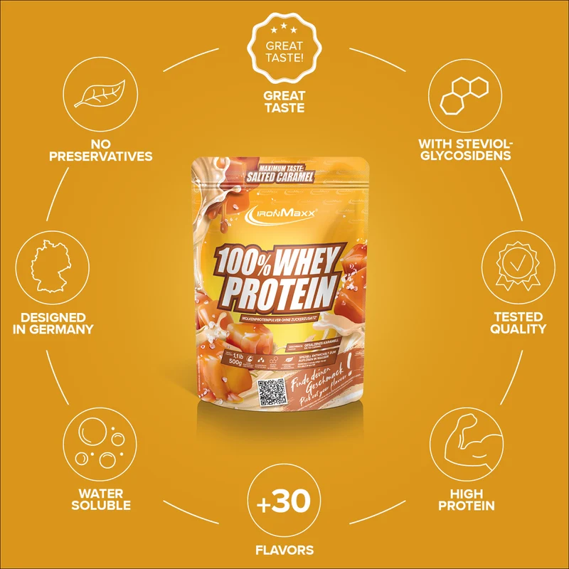 100% Whey Protein (500g) - Salted Caramel