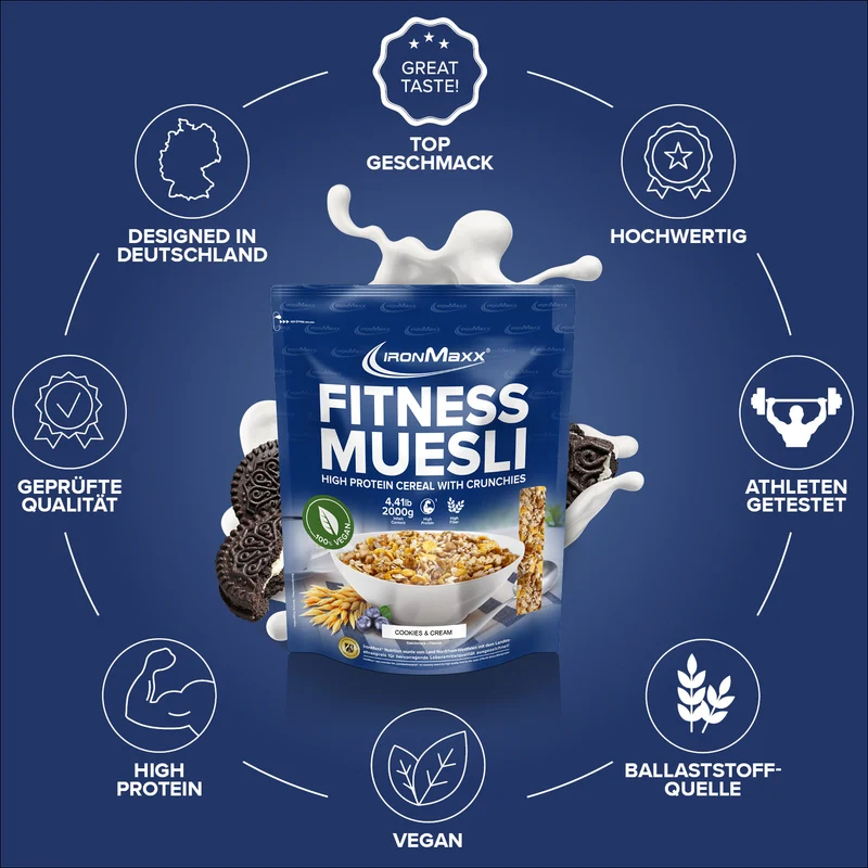 Fitness Müsli (2000g) - Cookies & Cream