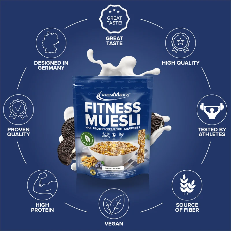 Fitness Müsli (2000g) - Cookies & Cream
