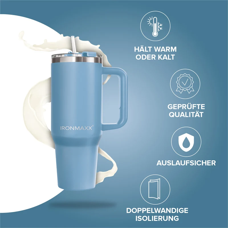 IronMaxx Cup V3.0 (1200ml) - Ice Blue