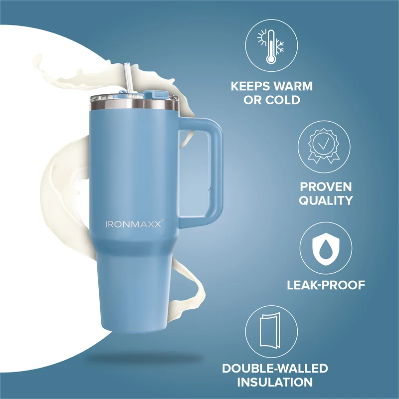 IronMaxx Cup V3.0 (1200ml) - Ice Blue